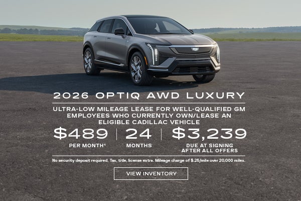 2026 OPTIQ Luxury. Ultra-low mileage lease for well-qualified current eligible GM employees and e...